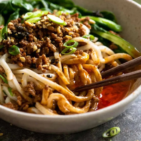 Dan Dan Noodles (Spicy Sichuan noodles)