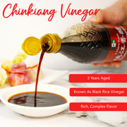 NPG Premium Chinkiang Vinegar 19.61 Fl Oz, Chinese Black Vinegar