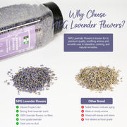 NPG 100% Pure Dried Lavender Flowers Whole 4 Oz