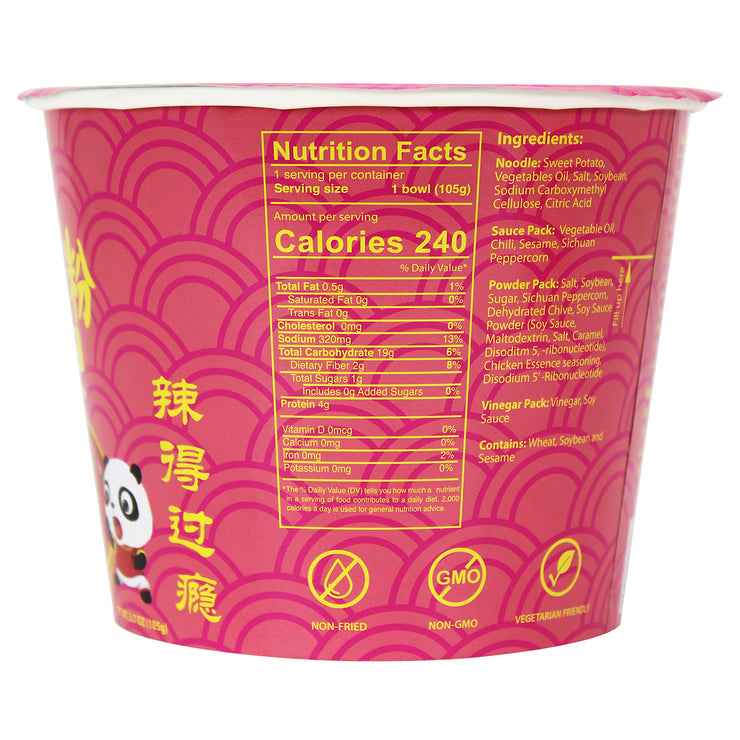 NPG Hot and Sour Noodles 3.7 Oz (Pack of 6)