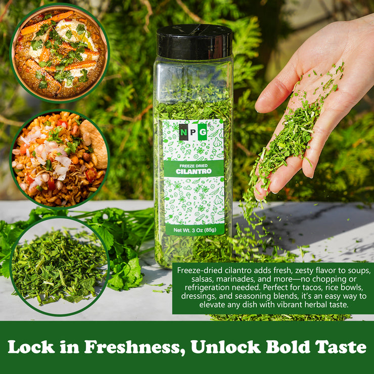 NPG Freeze-Dried Cilantro Leaves 3 Oz