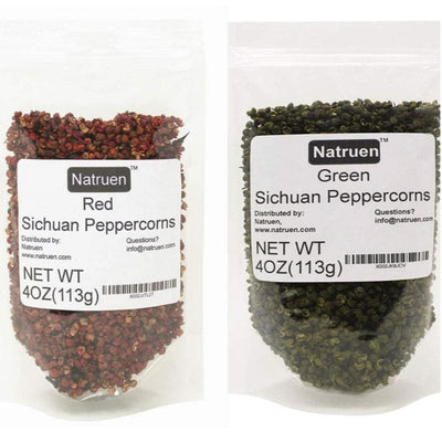 Natruen Szechuan Red + Green Peppercorn Bundle