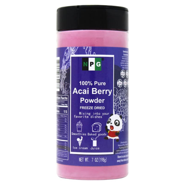 NPG Acai Berry Powder 7 Oz Freeze Dried 100% Pure