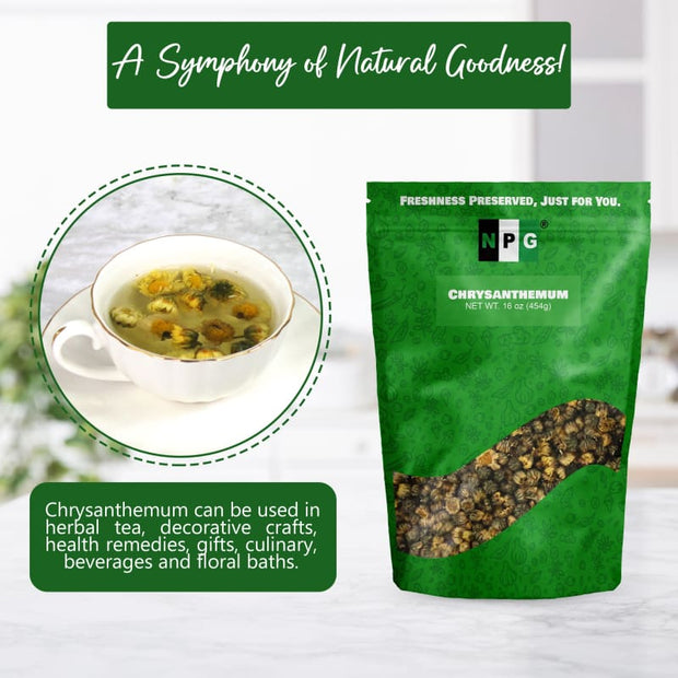 NPG Chrysanthemum Bud Flower Herbal Tea 16 Oz