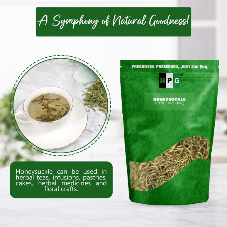 NPG Dried Honeysuckle Herbal Tea 16 Oz