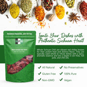 NPG Dried Sichuan Red Chili Whole Pepper 4 Oz