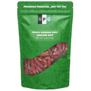 NPG Dried Sichuan Red Chili Whole Pepper 4 Oz Medium Hot