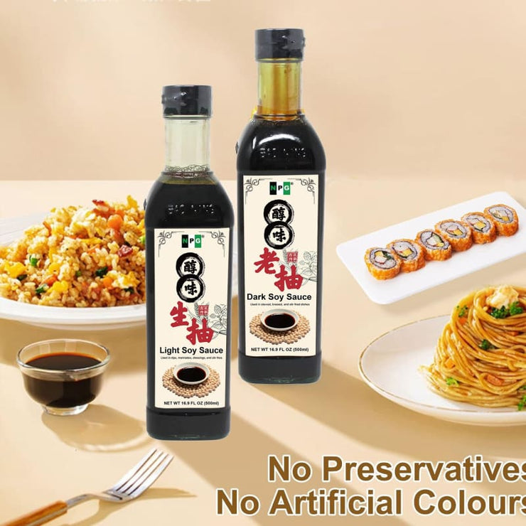 NPG Premium Light and Dark Soy Sauce Set