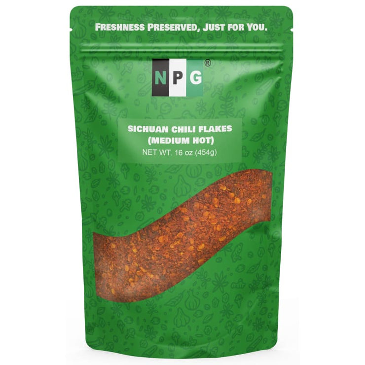 NPG Sichuan Chili Flakes 16 Oz / Medium Hot