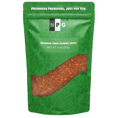 NPG Sichuan Chili Flakes 8 Oz / Hot