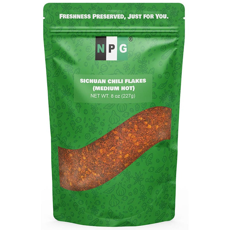 NPG Sichuan Chili Flakes 8 Oz / Medium Hot