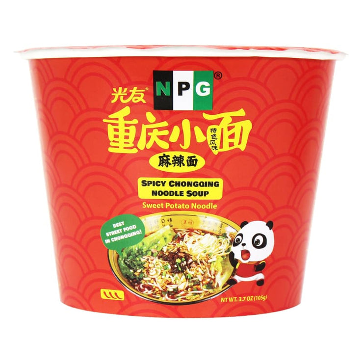 NPG Spicy Chongqing Instant Ramen Noodles 3.7 oz (Pack of 6)