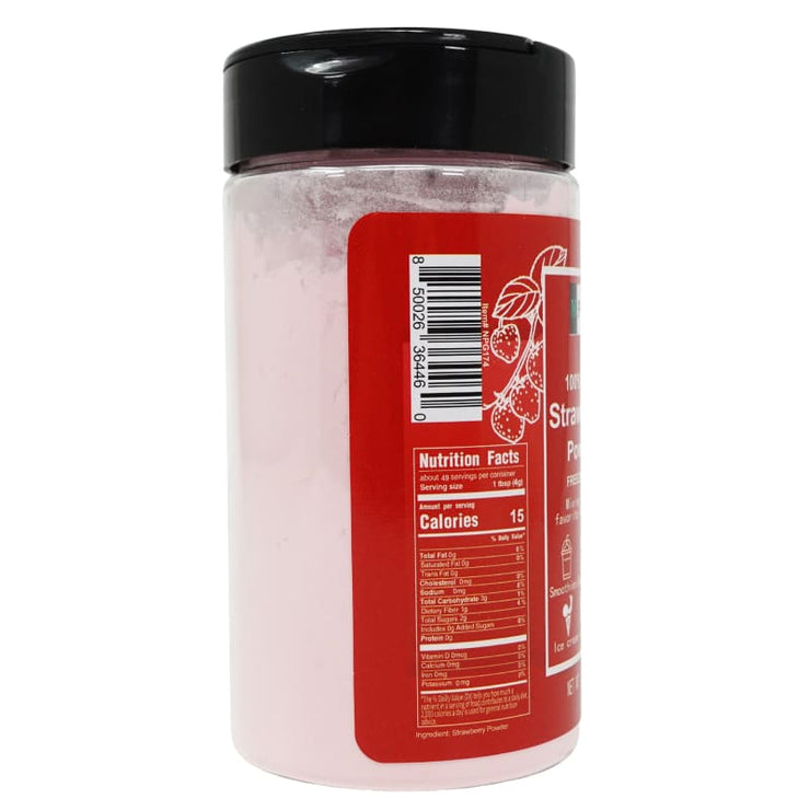 NPG Strawberry Powder 7 Oz Freeze Dried 100% Pure