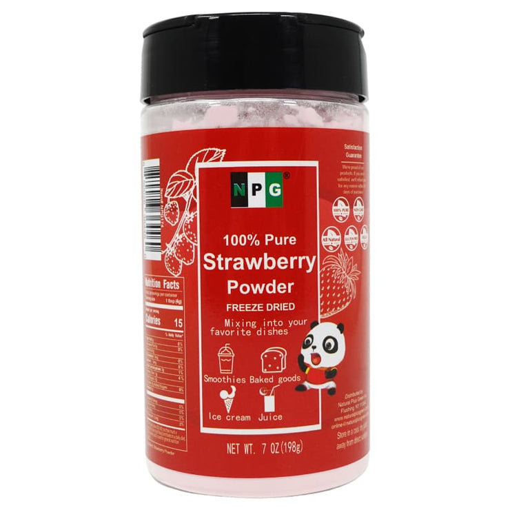 NPG Strawberry Powder 7 Oz Freeze Dried 100% Pure