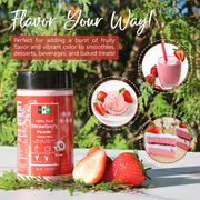 NPG Strawberry Powder 7 Oz Freeze Dried 100% Pure