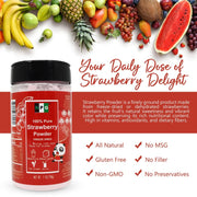 NPG Strawberry Powder 7 Oz Freeze Dried 100% Pure