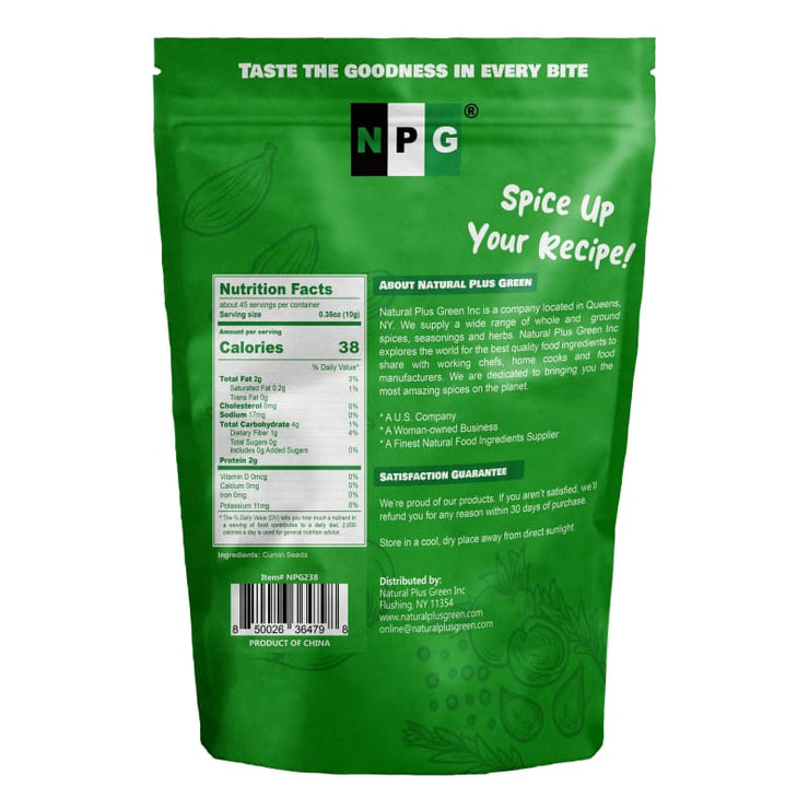 NPG Whole Cumin Seeds 16 Oz